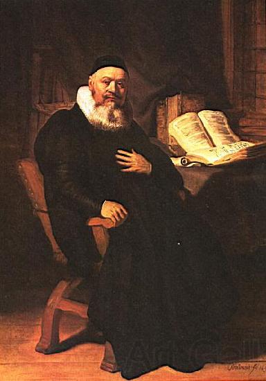 REMBRANDT Harmenszoon van Rijn Portrait of Johannes Elison. France oil painting art